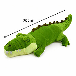 Lean Toys Crocodile en peluche Peluche Doudou Réaliste Vert 70 cm pas cher
