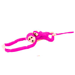 Avis Lean Toys Peluche Singe avec Bébé Rose Foncé 90 cm