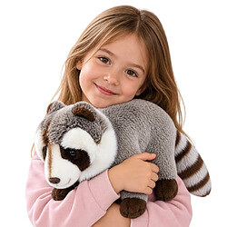 Avis Lean Toys Peluche Raton Laveur Mascotte Doudou Réaliste Gris 45 cm