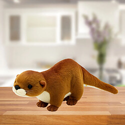 Avis Lean Toys Peluche Doudou Loutre Blanc Marron 50cm