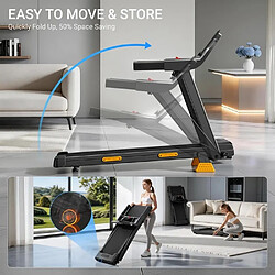 Lontek SF20 Tapis de Course Pliable, Inclinaison 10%/15%, 12 KM/H, 136 KG, Moteur Silencieux pas cher