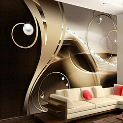 Paris Prix Cafe Latté Papier peint - Papier intissé multicolore 70 x 100 cm - Résistant à l'eau et à la saleté