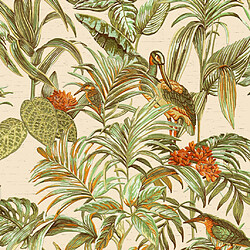 Dutch Wallcoverings Bird-of-Paradise Vert