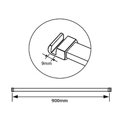 Aica Sanitaire AICA Paroi de douche 200x200 cm Verre Anticalcaire 8mm pas cher