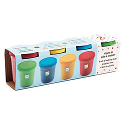 DJECO 4 pots de pâte à modeler