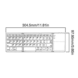 Universal Mini clavier tactile pliant - Noir