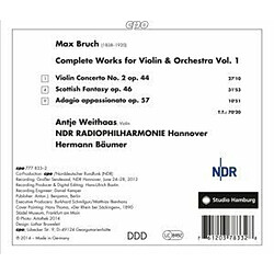 CPO Oeuvre pour violon et orchestre 1