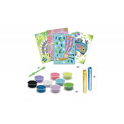 Djeco Kit sables et paillettes oiseaux - Multicolore