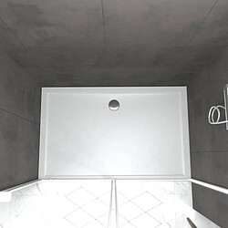 Aurlane Kit porte et receveur de douche pas cher