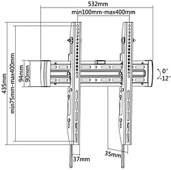 Support & bras écran