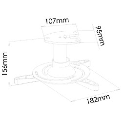 Support plafond vidéoprojecteur