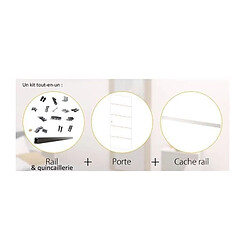 Optimum kit porte coulissante avec rail pas cher