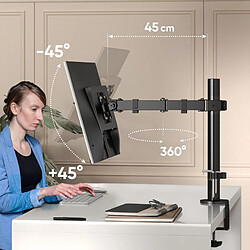 Acheter ONKRON Bras Articulé Écran PC 13 - 34 Pouces Ecran, 8 kg ,VESA 75x75 & 100x100,D121E-B