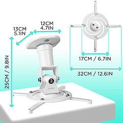 Duronic support de vidéoprojecteur plafond