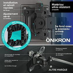 Acheter ONKRON Pied Ecran PC Double Ecran 13 - 34 Pouces, 8 kg,VESA 75x75 & 100x100,D208E-B