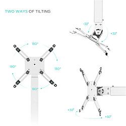 Onkron Support vidéoprojecteur plafond télescopique pas cher