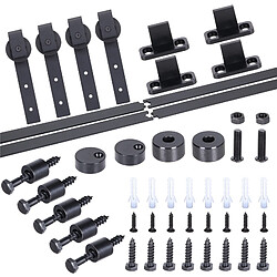 Kit rail pour porte coulissante double pas cher
