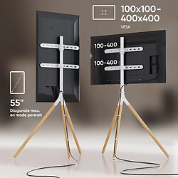 Acheter ONKRON Trepied Television Bois pour 32 - 65 TV & Ecran, 35 kg,100x100 - 400x400, TS1220-W