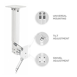 Acheter Onkron Support vidéoprojecteur plafond télescopique