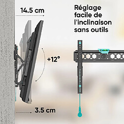 Avis ONKRON Support Mural TV Inclinable pour 32 - 70 , 60 kg ,VESA 75x75 -400x400 mm,TM5-B