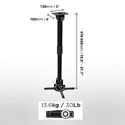 Duronic support de vidéoprojecteur mural/plafond