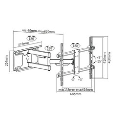 Support & bras écran