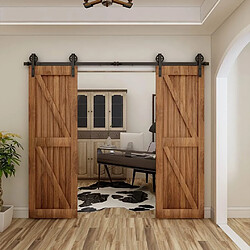 Avis Kit quincaillerie porte coulissante double