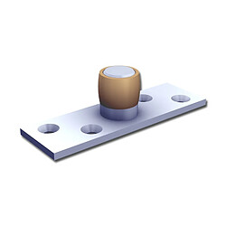 Wimove Guide de porte coulissante sur platine