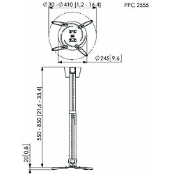 Acheter Vogel's support plafond vidéoprojecteur PPC2555