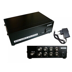 Kalea-Informatique SPLITTER BNC 8 PORTS Splitter - Vidéo - Source BNC vers 8 sorties - 9V