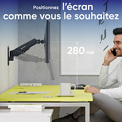 Acheter ONKRON Support Ecran PC Mural pour 13" - 34" , 8 kg,VESA 75x75 & 100x100,G120-B Noir