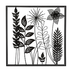 Atmosphera, Createur D'Interieur Atmosphera Décoration Murale Métallique Feuilles Noir
