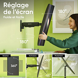 Avis ONKRON Support Ecran PC Mural pour 13" - 34" , 8 kg,VESA 75x75 & 100x100,G120-B Noir