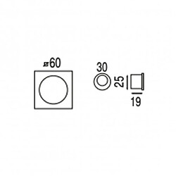 Kit cuvettes carrées pour porte coulissante
