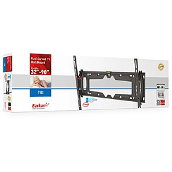 Avis Barkan Support mural TV inclinable - Noir métallisé