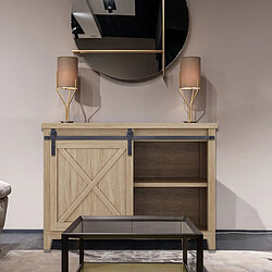 Kit rail pour porte coulissante d’armoire - 90 cm