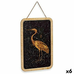 Gift Decor Toile Héron - 2 x 60 x 40 cm - 6 Unités