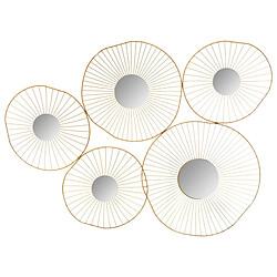 Atmosphera, Createur D'Interieur 5 Miroirs Doré - Atmosphera