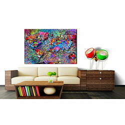 Paris Prix Tableau Map: Jackson Pollock Inspiration 80x120 cm