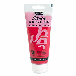 PEBEO Peinture Acrylique Transparente - Magenta Primaire - 100 ml Peinture acrylique à base d'eau - Effet fluorescent et phosphorescent - Luminosa et satinée - Bonne résistance à la lumière