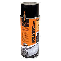 Foliatec spray - Negro Peinture en spray noir - Pour cuir - Haute adhérence - Séchage rapide