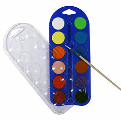 PEBEO Boîte de 12 Pastilles Peinture Gouache + Pinceau