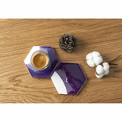 Pebeo moules silicone pour dessous de verre hexagonaux - Lot de 2