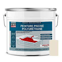PRO COM Peinture Piscine Béton - Beige 10L