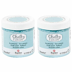 Rayher Peinture Craie Chalky Finish - Bleu Gris - 236 ml