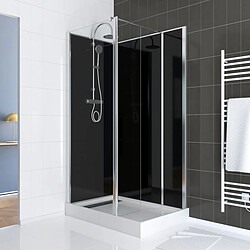 Aurlane Kit paroi et receveur et colonne