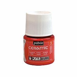 Pébéo Peinture céramique - Rouge - 45 ml
