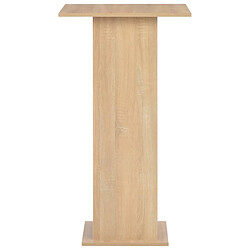 Avis Helloshop26 Table haute mange-debout - Chêne