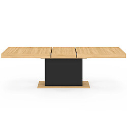 Avis IDMarket Table à manger EDEN - Bois/noir