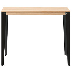 Ds Meubles Table Mange debout Lunds - Noir/Naturel